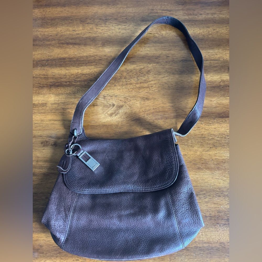 Rolfs Dark Brown Leather Shoulder Bag